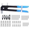 Hilitand 86 pz/set M3-M8 Rivetto Cieco altri utensili manuali rivettatrice Inserto Filettato e Rivetto Gun Tool Rivetti Nut Set Riveting Kit
