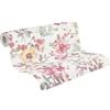 A.S. Création Livingwalls carta da parati TNT con motivo floreale in bianco, metallizzato, verde, rosa e giallo - Carta da parati floreale romantica 10,05 m x 0,53 m di COSMOPOLITAN - 790611