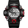 OEM Orologio da uomo SA-22603 - Nero / Rosso