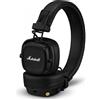 Marshall Major V Black Cuffie On-Ear Pieghevoli Bluetooth con microfono, modello 1006832 Nero, 100h Di Riproduzione