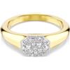SWAROVSKI ANELLO DEXTERA MIDI BIANCO PLACCATO COLORE ORO 48
