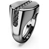 SWAROVSKI ANELLO DEXTERA OTTAGONALE NERO RUTENIO 50-55