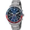 Breil, Collezione Sail, Orologio Uomo, Cronografo in Acciaio Lucido, Movimento PE902 SUNON, Lunetta Blu e Rossa, Chiusura con Pulsanti e Fermaglio di Sicurezza, Cassa 42 mm, Blu-Rosso
