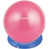 TOORX Kit Risparmio Toorx con 5 Palle da Ginnastica Ø55 cm - Pompe di Gonfiaggio e Basi Gymball in Omaggio