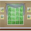 Today's Curtain Emelia - Sciarpa in voile originale, 365,8 cm, colore: grigio, 114,3 x 365,8 cm