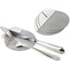 Weis 15109 - Set di 4 poggia-Posate in Acciaio Inox