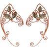 Lurrose 1 Paia Orecchio Crawler Climber Orecchini Avvolgere Orecchio Clip Avvolgere Polsino Elfo Orecchie Giacca Orecchini Donne Gioielli