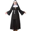 GRACEART The Nun Costume da Suora Vestito da suora (nero, XL)