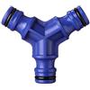 TATAY 000701 - Raccordo Triplo 6x2x6,7 cm Accessorio Giardino Pratico | 000701 - Raccordo Triplo | Misure 6x2x6,7 cm | Per Giardino e Terrazza | Accessorio Giardino Pratico, Blu