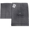 Renato Balestra 1 Set di 2 Asciugamani da bagno (1 viso e 1 bidet) Grigio Scuro