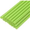 QUARKZMAN 20pz Stick Colla a Caldo per Pistola Colla a Caldo 11mm x 200mm/0,43 x 8 Mini Bastoni di Colla a Caldo Adesiva Verde Chiaro