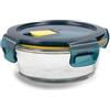 Quid Astral Contenitore rotondo ermetico in vetro 14 x 14 x 6 cm - 40 cl Blu