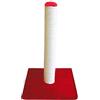 Croci Berlino - Albero tiragraffi per adulti in sisal, con base solida, rosso, 40x40x62 cm