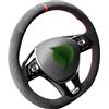 COPRIVOLANTE EFFETTO ALCANTARA Con Inserto Blu Per Subaru Outback Iii