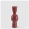 EDG Enzo De Gasperi Vaso Crackle Geometrie H 55 Cm D 20 Cm Metallo Dark Pink