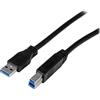 StarTech.com USB3CAB2M Cavo USB 3.0 Superspeed da A a B, M/M, 2 m, Nero