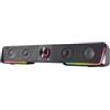 Speedlink Gravity RGB Stereo Soundbar - Altoparlante con connessione Bluetooth per smartphone/tablet - Illuminazione RGB - jack per cuffie e microfono, nero