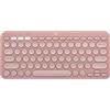 Logitech Pebble Keys 2 K380s, tastiera wireless Bluetooth multidispositivo con tasti di scelta rapida personalizzabili, Easy-Switch, Windows, macOS, iPadOS, Android, ChromeOS, italiano QWERTY, Rosa