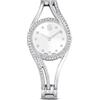 SWAROVSKI OROLOGIO BANGLE HYPERBOLA, SWISS MADE, BRACCIALE METALLO PLACCATO RODIO