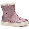 Geox B Nashik Girl, Stivale alla Caviglia Bambina, Rose Smoke, 27 EU