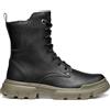 Geox J Junette Girl, Stivale alla Caviglia, Nero, 37 EU