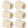 Joyzan Paralume in Tessuto, E14 Holder Fatto Mano Tessuto Lino Stile Tavolo Terra Set di 6 Paralumi Clip on Lampadario Moderna Coprilampada Piccolo Beige Nordico per Lampadari Candela Lampada Parete