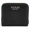 GUESS SWZG8500137BLA LAUREL SLG SMALL ZIP AROUND Donna BLACK Taglia Unica