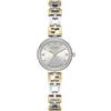GUESS Orologio da donna 26mm - Cassa argento quadrante argento G-Link bicolore, Bicolore, classico