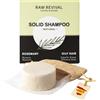 RAW REVIVAL - Shampoo capelli grassi + Olio Rosmarino | Dermatite + Seboregolatore cute grassa | Psoriasi cuoio capelluto + Equilibra | Professionale capelli - 80g