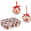 Bizzotto Confezione 6 Palline Bizzotto Stella Natale Elektra D7,5