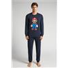 Intimissimi Pigiama Lungo Nintendo Super Mario™ In Cotone Blu