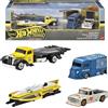 Hot Wheels Premium Collector Set, 4 veicoli pressofusi, Speed Waze, Classic Hydroplane, Citroen H Van, Toyota Stout Drift Truck
