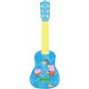 Lexibook, Peppa Pig, My First Guitar for children, 6 nylon strings, 21 long, guide included, blue/yellow, K200PP