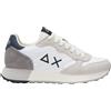 SUN68 Sneaker Jaki Solid in nylon e suede bianco