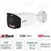 Dahua IPC-HFW3449T1-AS-PV-PRO - Telecamera Dahua 4MP WizSense IP Bullet 2.8mm Bianca con AI e Visione Notturna a Colori