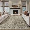 HUGEAR Vintage Tappeto 200x300cm Marrone Antiscivolo Lavabile In Lavatrice Salotto Camera Da Pranzo Sedia Ufficio Tappeti Grandi Rug Esterno Pelo Corto Carpet