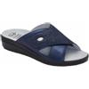 Scholl Shoes Scholl Calzatura Antonia Cross Printed Synthetic+suede W Navy Blue 41