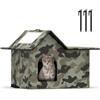 SELBATON Casetta per gatti da esterno resistente alle intemperie, ampia casetta gatti selvatici per l'inverno, rifugio pieghevole gatto da esterno con porta e morbido tappetino, facile da montare