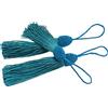 VAPKER - 20 nappine a forma di testa di ananas, blu lago, 15 cm, con cordino, per portachiavi, orecchini, gioielli, artigianato fai da te, occasioni di laurea
