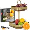 Moritz & Moritz Alzata per frutta Oro Metallo - Moderna fruttiera colore oro - Cesto portafrutta colore oro per conservare frutta, verdura e pane