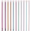 sinzau Uncinetto Tunisino, Uncinetto Tunisino Leggero di 27 cm, Set Iniziale di 11 Pezzi per Uncinetto, Vari Colori, Adatto a Principianti, Magliaie o Professioniste