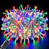 Meision 20M 200LED Luci Natale Catena Luminosa Interno/Esterno 8 Modalità, Impermeabile IP44, Funzione Di Memoria, Bassa Tensione, Decorativa Casa, Giardino, Matrimonio, Natale, Colorato