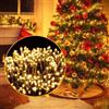 Ulinek Luci Natale Esterno, 2000LED 50M Luci Natalizie, Stringa Luci Led IP44 Impermeabile 8Modalità, Catena Luminosa Decorative per Albero Natale Giardino Interno Letto Festa Casa, Bianco Caldo