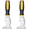 OKEMISS Raschietto in acciaio inox, 13 in 1, strumento professionale per tappezzeria, include rullo per vernice, raschietto dritto, raschietto curvo (B2PCS)