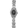 JewelryWe Orologio da polso da donna, elegante, unico, con strass, rotondo/ovale, analogico, al quarzo, casual, orologio da donna con cinturino in metallo, cinturino a sfera, oro argento, Ovale -
