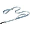 Amazon Basics - Guinzaglio Riflettente su Entrambi i Lati per Cani con Doppia Impugnatura Imbottita e Anello a D, 180cm, Nero/Blu