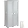 Armadio portascope plastica a 2 ante - grigio