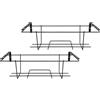 Set 2 balconiere in ferro regolabili portata 15 kg - Balconiere da 50 cm