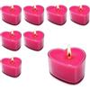 Candele profumate a forma di cuore 4x4x2 cm - 8
