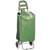 Carrello spesa richiudibile con ruote - verde shopping